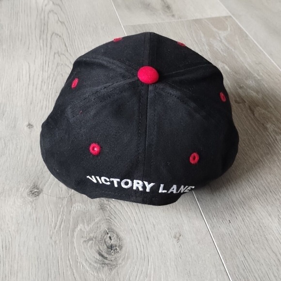 Vintage UAW Delphi Racing Hat Baseball Cap Hendricks Motorsports Black Red OSFA - Picture 7 of 11